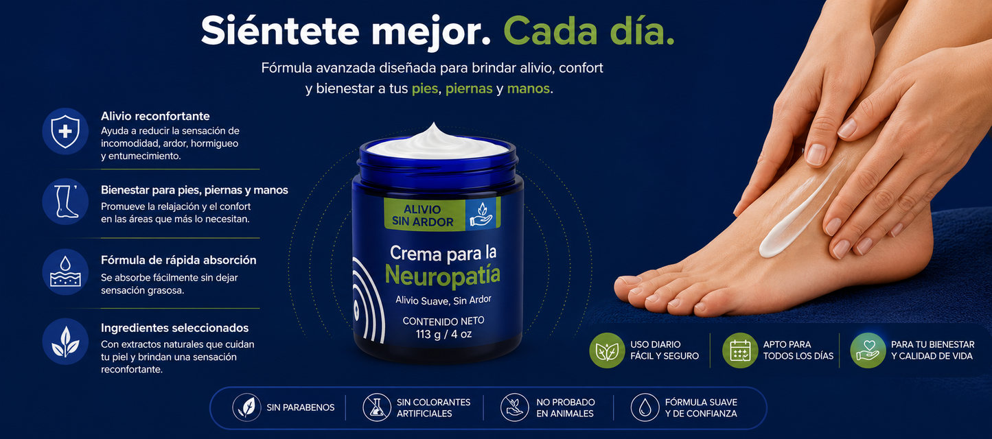Crema para la neuropatía
