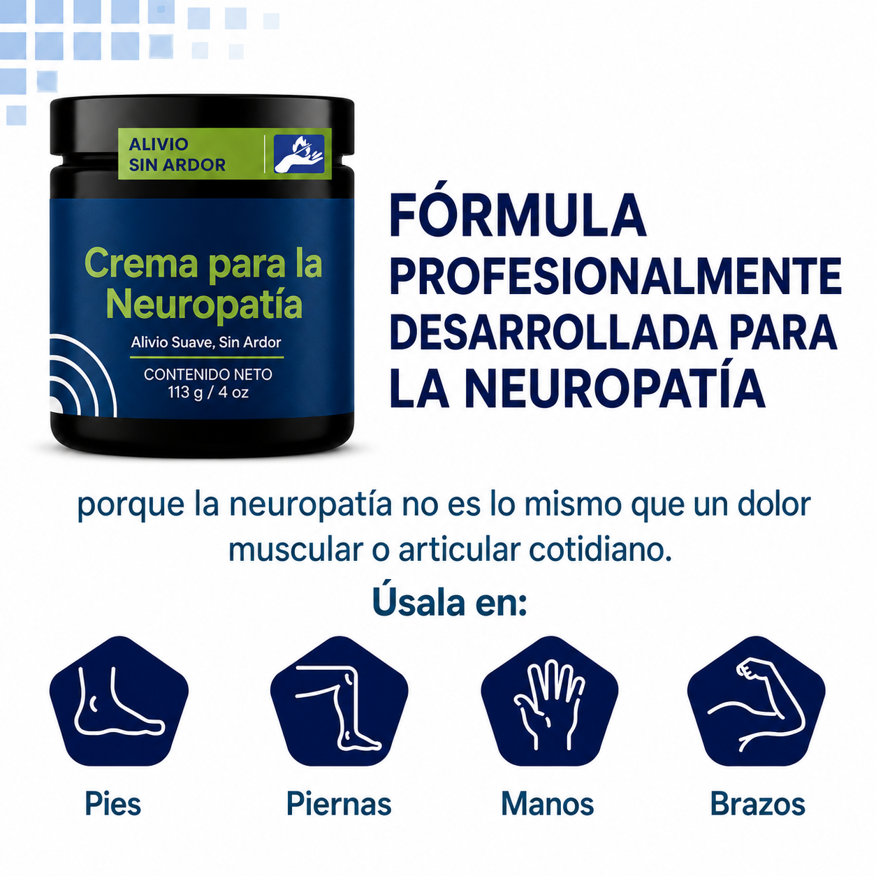 Crema para la neuropatía